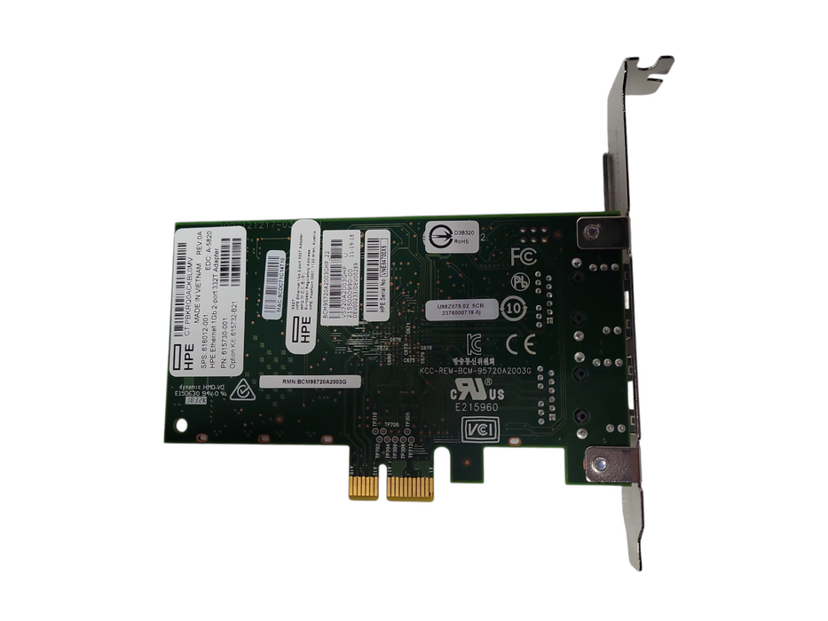 HPE 332T Dual-Port 1GbE Ethernet PCIe Network Adapter P/N: 616012-001