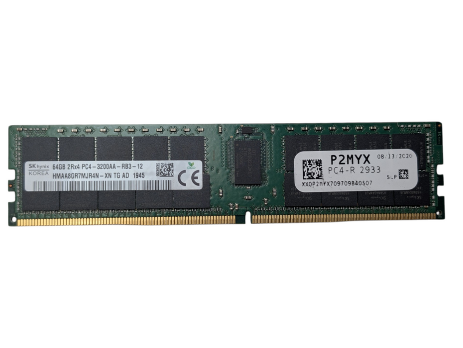 64GB DDR4 Server RAM Memory Module SKHynix 64GB 2Rx4 PC4-3200AA-RB3-12