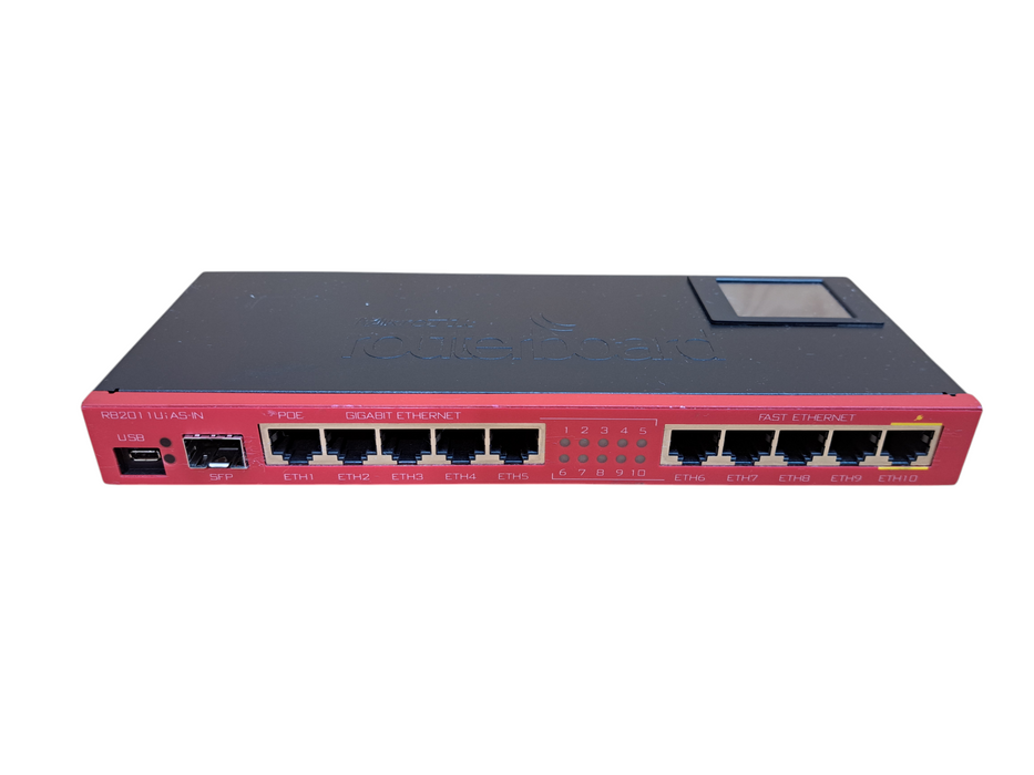 MikroTik RB2011UiAS-IN RouterBOARD Fast/Gigabit Ethernet Router | No Adapter