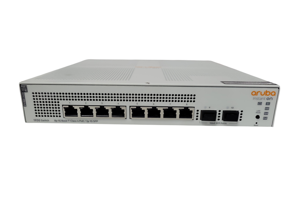 Aruba Instant On 1930 Switch 8p 1G Base-T Class 4 PoE / 2p 1G SFP JL681A READ