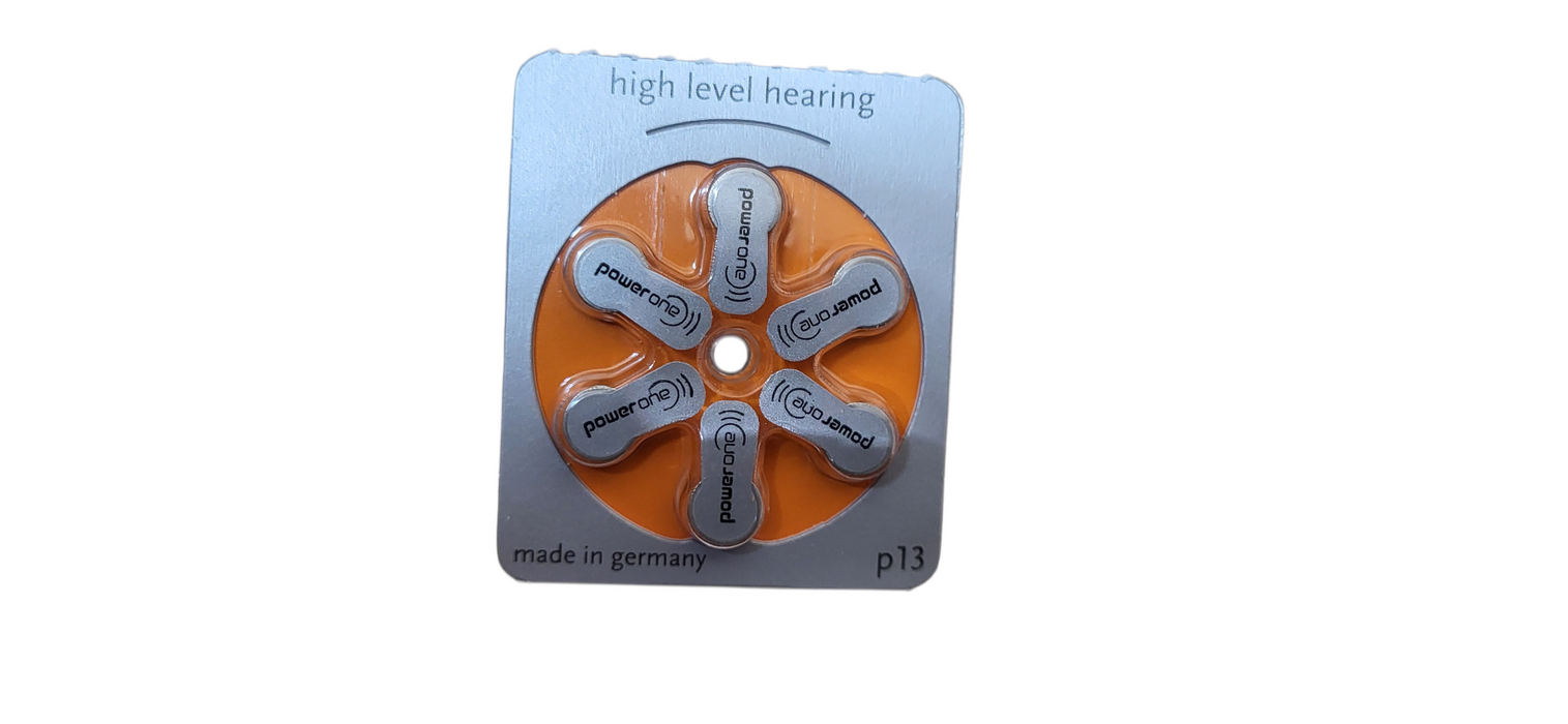 Power One / Varta P13 Size 13 Hearing Aid Batteries Exp 2027