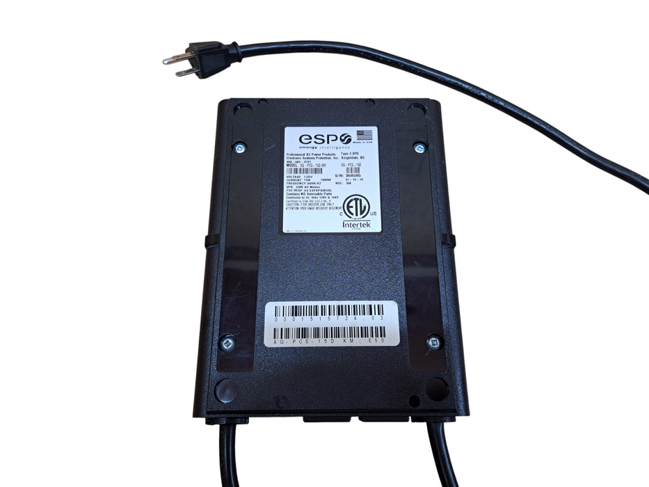 ESP Surge Protector Next Gen XG-PCS-15D KM Type 3 SPD 120V 15A