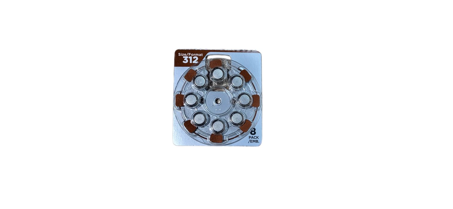 Brand New Lot of 8x Rayovac 312 Hearing Aid Batteries Size 312  8 Pack Exp 2028