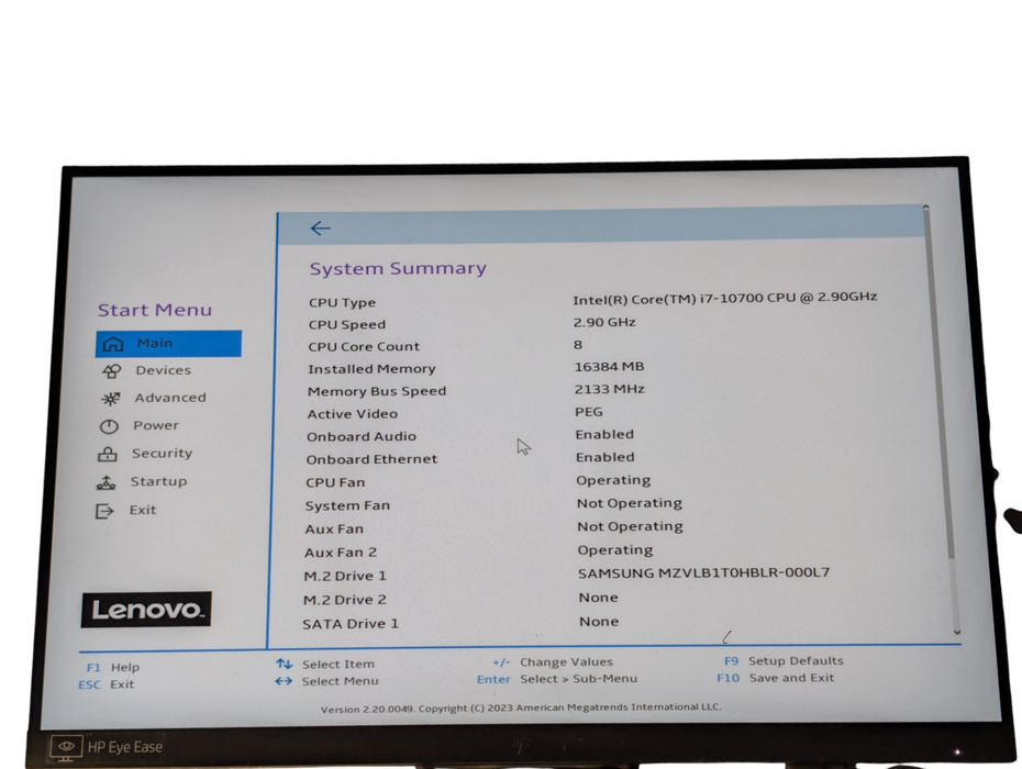 Lenovo Legion T5 28IMB05 Intel Core i7-10700 16GB RAM 1TB NVMe SSD NVIDIA 1660S