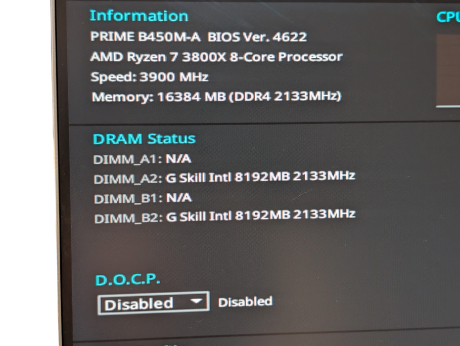ASUS Prime B450M-A AMD Ryzen 7 3800X 16GB RAM Motherboard Combo