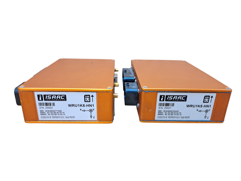 Lot of 2x ISAAC Instruments On Board WRU1K8-HN1 Fleet Management Device