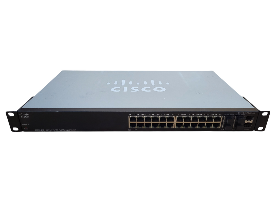 Cisco SF300-24P 24-port 10/100 PoE Managed Switch