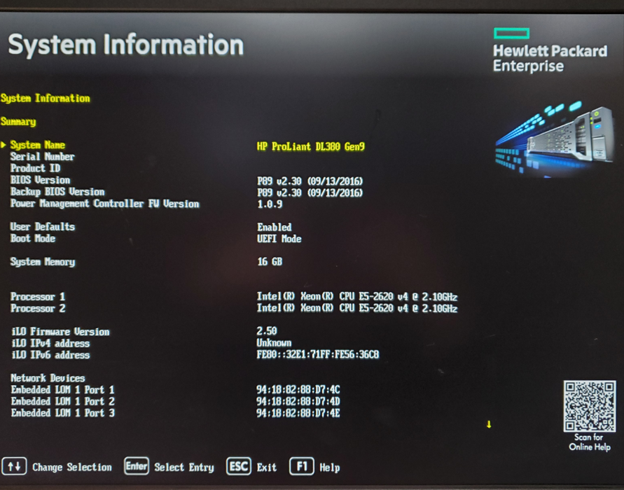 HP ProLiant DL380 - 2x Xeon E5-2620 v4, 16GB DDR4, P440ar - No HDD