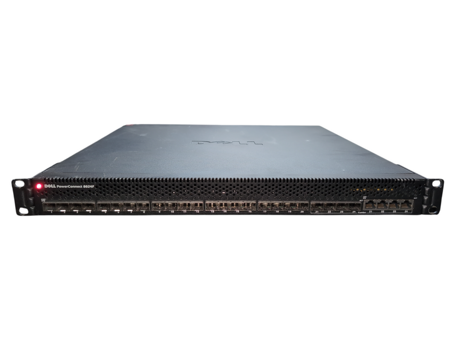 DELL PowerConnect 8024F 24 Port SFP+ 10 Gigabit Switch w/ 2x PSU