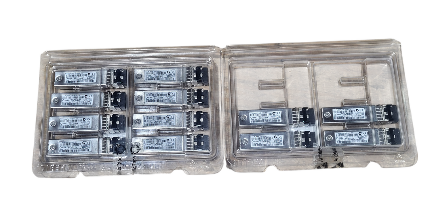 Lot of 12x JDSU PLRXPL-VC-SH4-931 IBM 77P8749 8Gb SFP+ Optical Transceiver