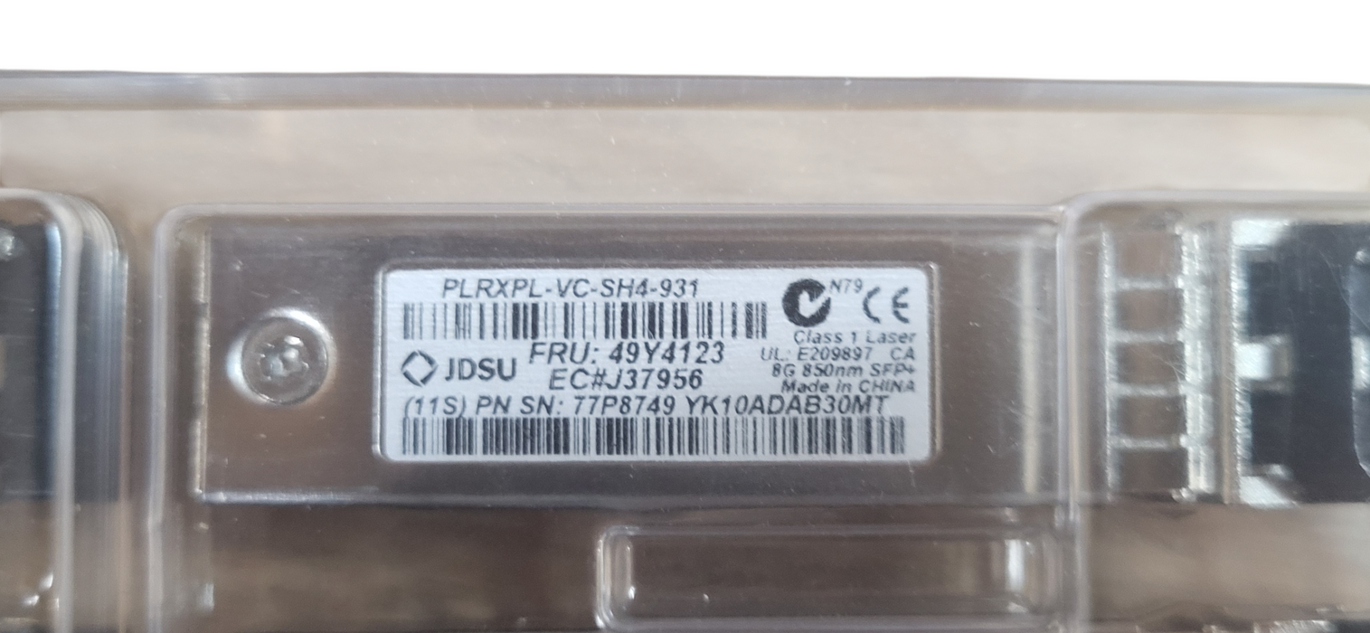 Lot of 12x JDSU PLRXPL-VC-SH4-931 IBM 77P8749 8Gb SFP+ Optical Transceiver