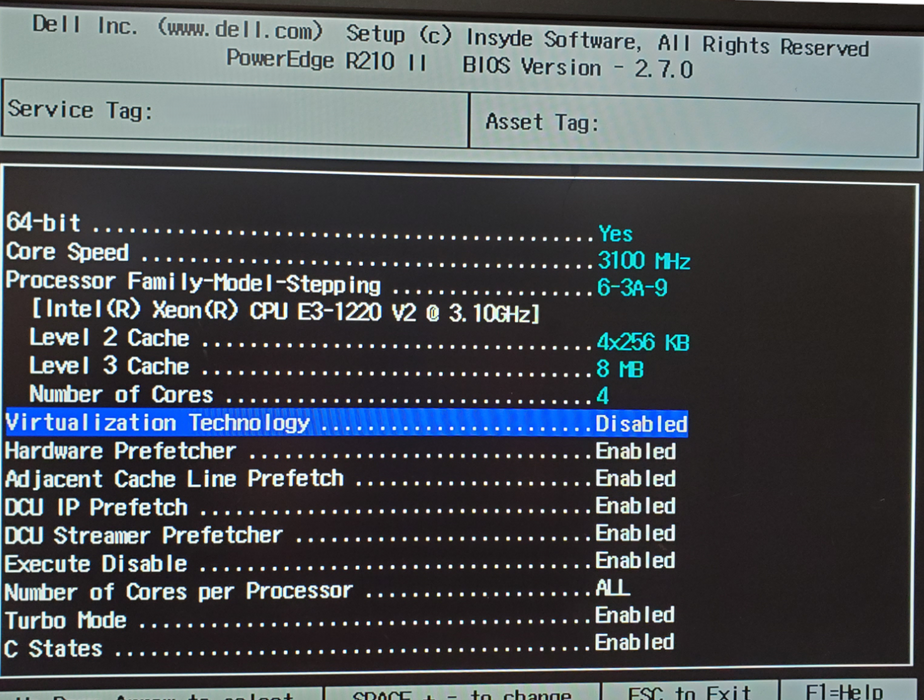 Dell PowerEdge R210 II - 1x Xeon E3-1220 v2, 4GB DDR4 - No HDD