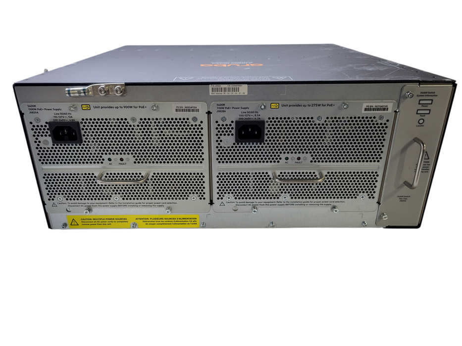 HP 5400R zl2 - 5406Rzl2 J9850A w/4x Modules 2x700W PSU