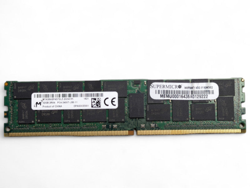 16GB Micron DDR4 Server Memory RAM 2Rx4 PC4-2400T-LB0-11 Q-