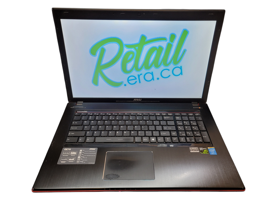 RETRO MSI 1757 GE70 17" i7-4700MQ 16GB DDR3 GTX 765M 256GB SSD READ