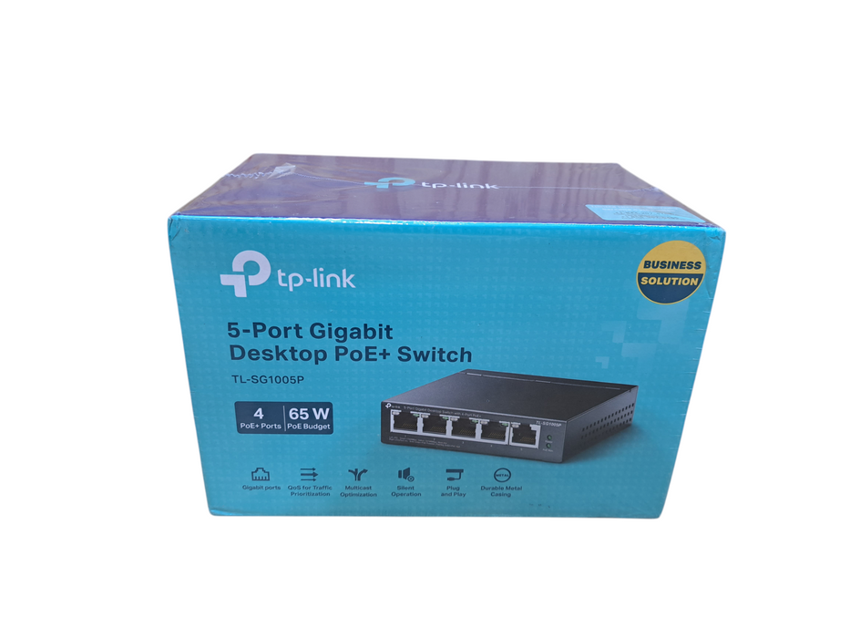 TP-LINK TL-SG1005P 5-Port Gigabit Desktop  PoE+ Switch (Sealed)