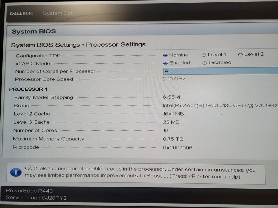 Dell PowerEdge R440 - Xeon Gold 6130 16GB DDR4 PERC H330