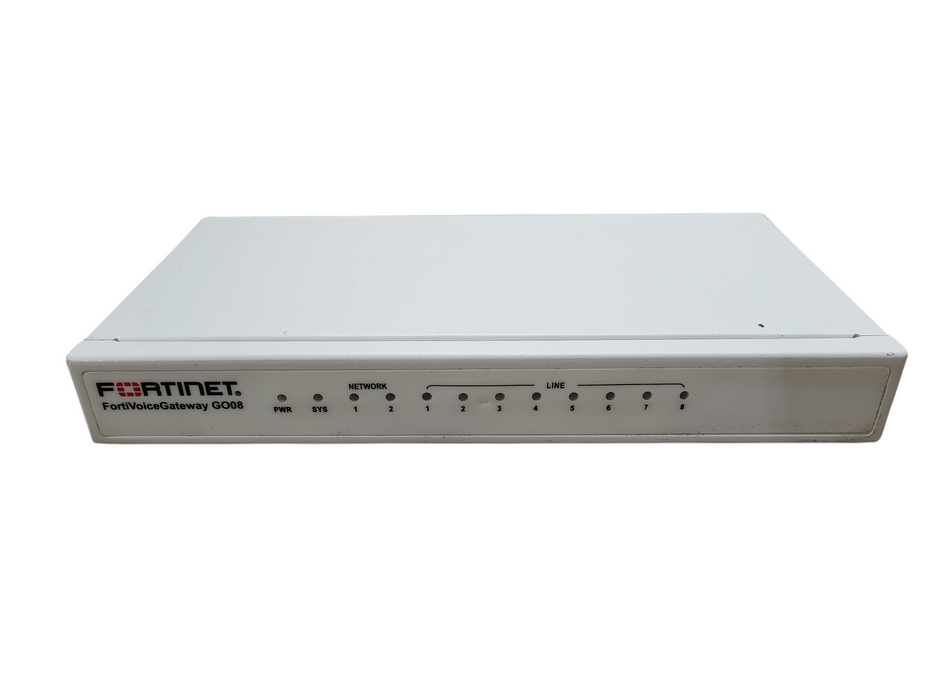 Fortinet FortiVoice Enterprise VoIP Gateway FVG-GO08 8xFXO Fast Ethernet ports