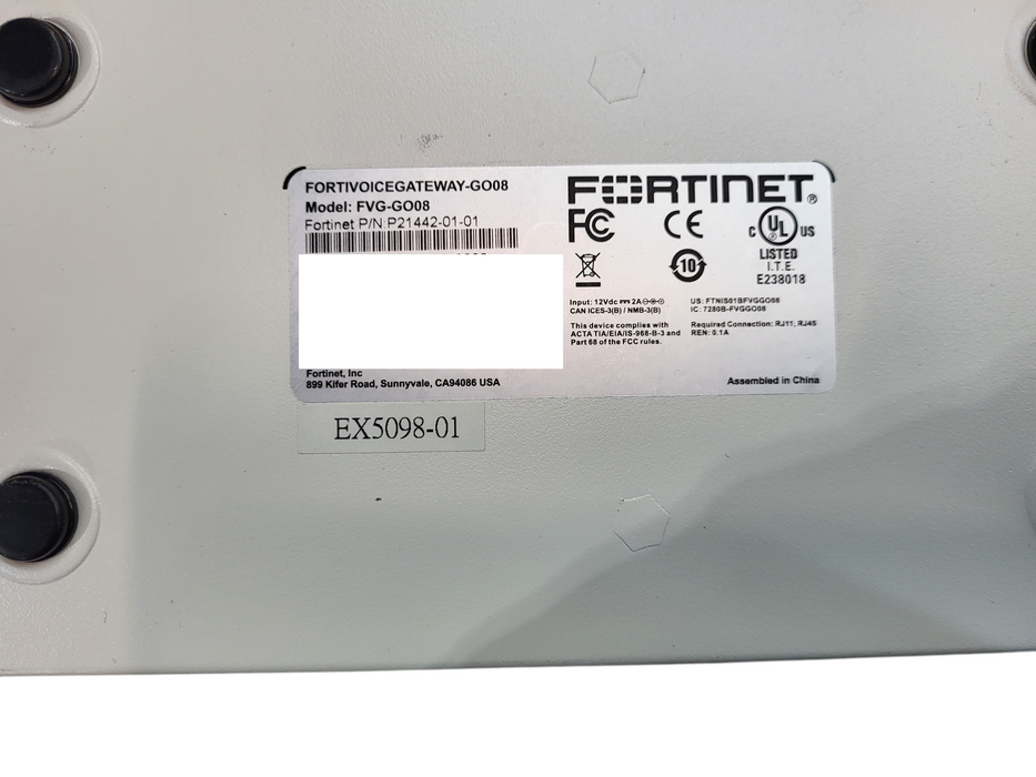 Fortinet FortiVoice Enterprise VoIP Gateway FVG-GO08 8xFXO Fast Ethernet ports