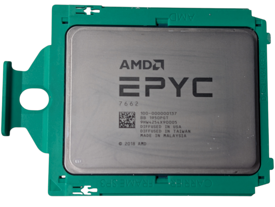 AMD EPYC Rome 7662 64 Core CPU Pulled from DELL Server