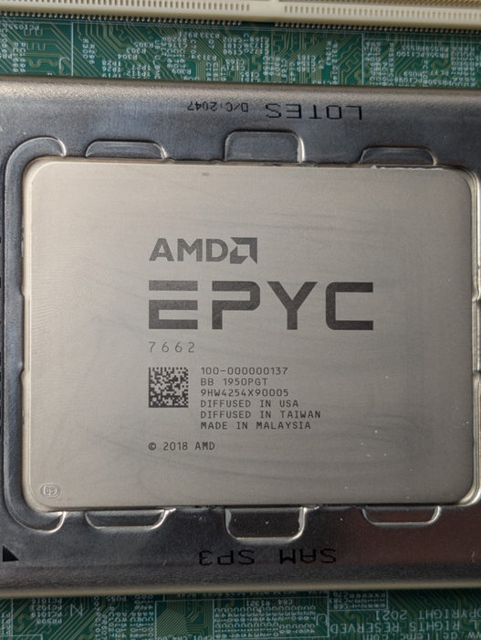 AMD EPYC Rome 7662 64 Core CPU Pulled from DELL Server