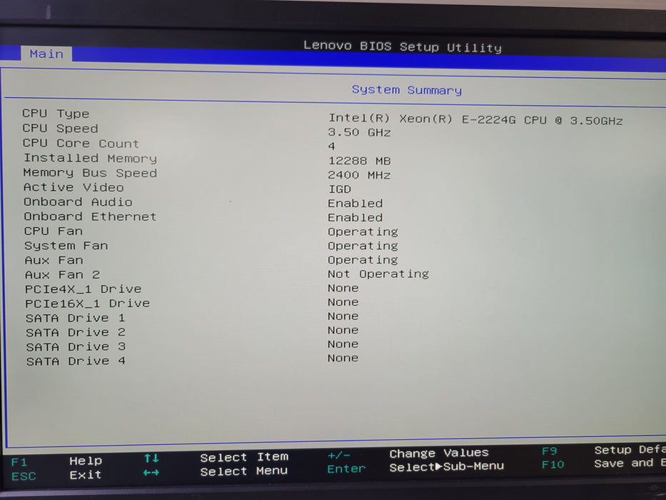 Lenovo ThinkSystem ST50 - Xeon E-2224G 12GB DDR4 NO HDD 250W PSU