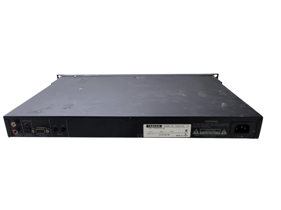 Tascam CD-01U Rackmount CD Player - No REMOTE