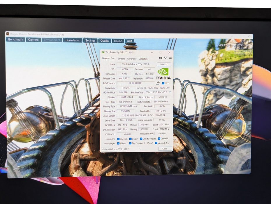 NVIDIA GeForce GTX 1080 Ti 11GB GPU Founders Edition Graphics Card GTX1080TI-FE