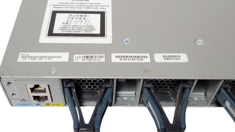 Cisco WS-C3850-48F-L 48x Gigabit POE+ Managed Switch, 1x PSU _