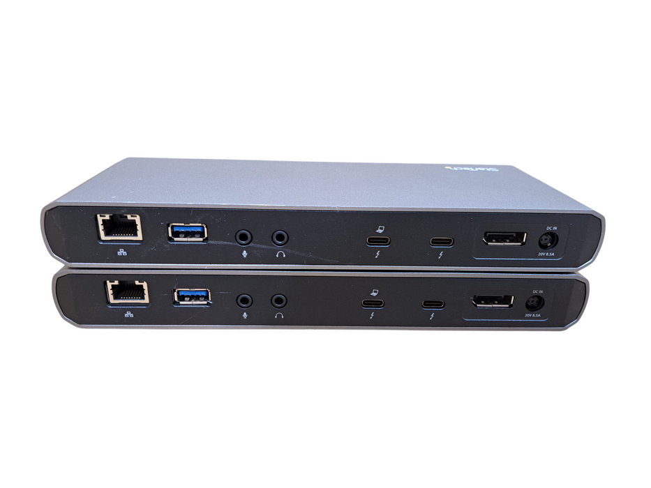 Lot of 2x StarTech TB3DK2DPPD Thunderbolt 3 Dock DisplayPort Docking Station