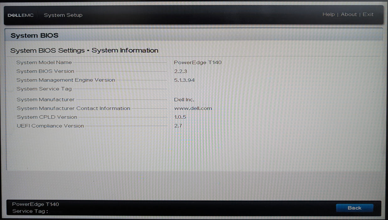 Dell PowerEdge T140, Xeon E-2236 3.40GHz, 16GB DDR4, PERC S140, No HDD, 365W PSU