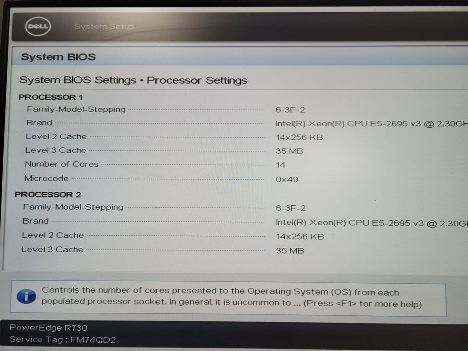 Dell PowerEdge R730 - 2x Xeon E5-2695 v3 16GB DDR4 PERC H730 Mini 2x750W PSU