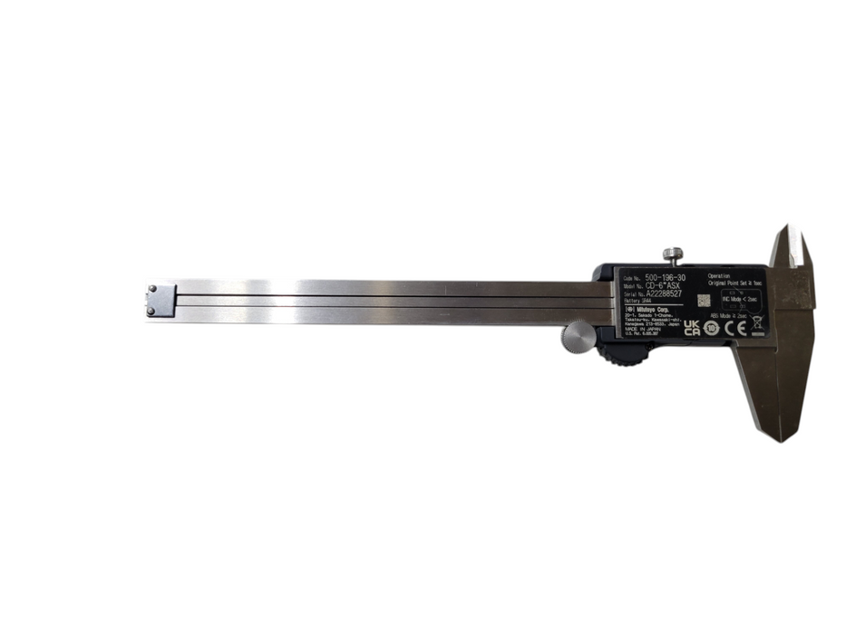 Mitutoyo CD-6"ASX 0-6''/150MM Stainless Steel Digital Caliper (NO BATTERY)