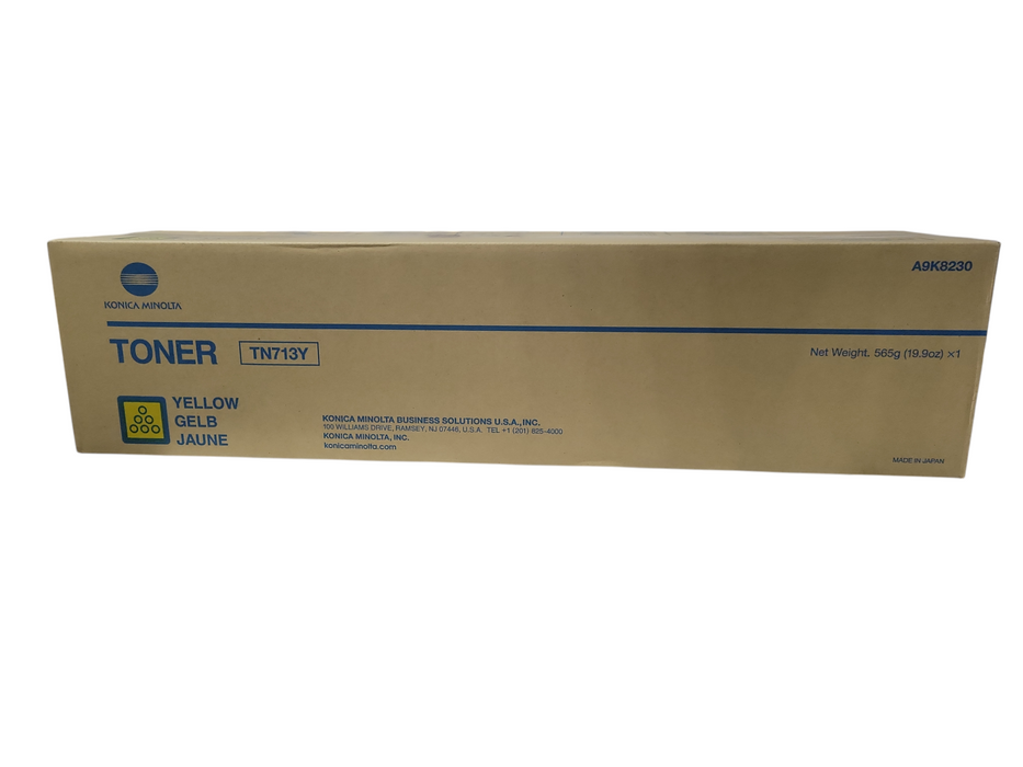 Konica Minolta A9K8230 TN713Y Yellow Toner Genuine New