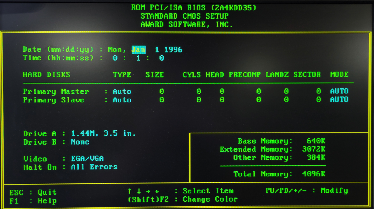 Vintage Industrial PC - CxDX4-S @ 100MHz 4MB RAM NO HDD Internal PSU