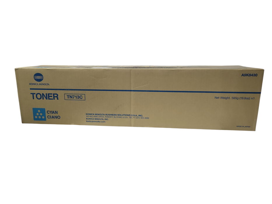 Konica Minolta A9K8230 TN713Y Yellow Toner Genuine New