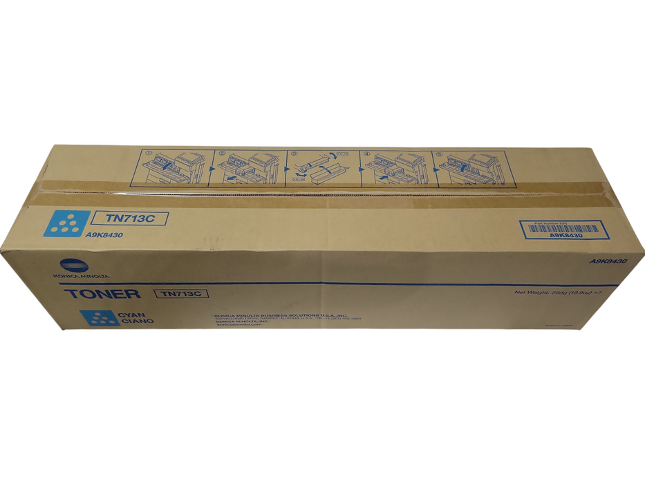 Konica Minolta A9K8230 TN713Y Yellow Toner Genuine New