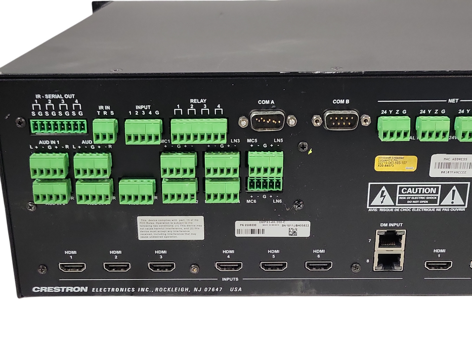 Crestron DMPS3-4K-350-C 3-Series 4K Digital Media System, READ