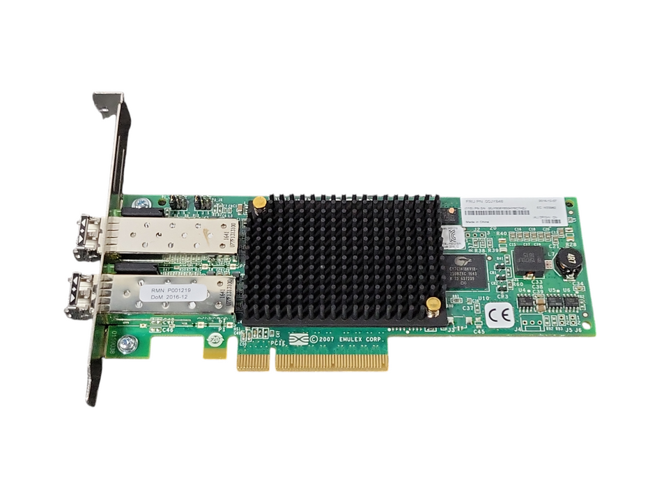Lenovo 00JY848 2-Ports 10Gb 2-port SFP+ PCie Network Adapter w/ SFPs, FH bracket