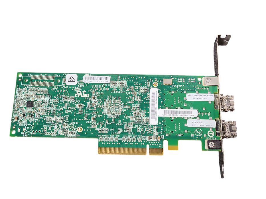 Lenovo 00JY848 2-Ports 10Gb 2-port SFP+ PCie Network Adapter w/ SFPs, FH bracket