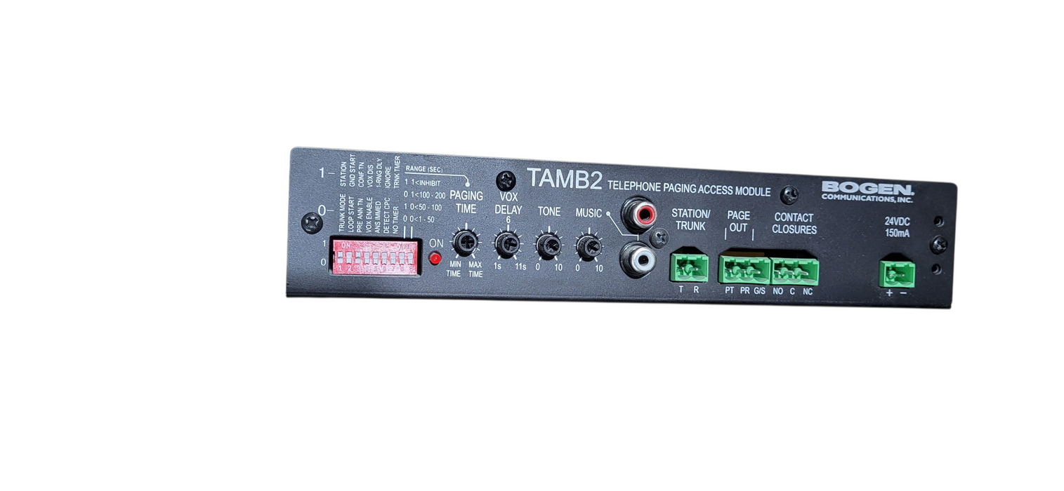 Bogen Model: TAMB2 Telephone Paging Access Module