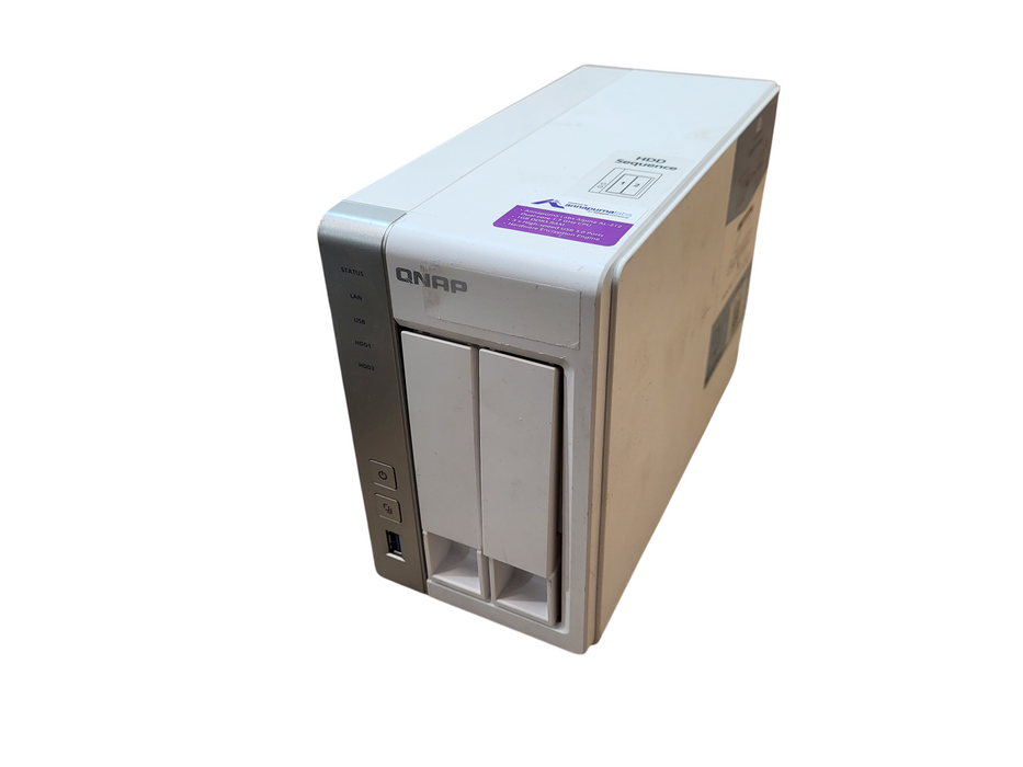QNAP TS-231P2 2-Bay All-In-One NAS Server No HDD/AC