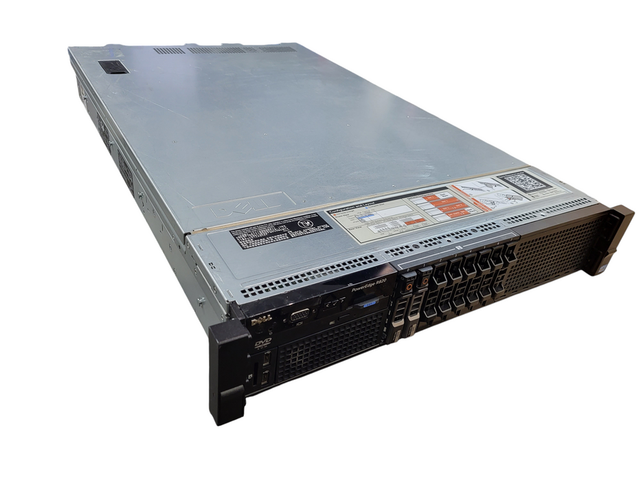 DELL PowerEdge R820 2.5" 2x E5-4620 0 @ 2.2GHz 384GB DDR3 H710 2x 1100W PSU