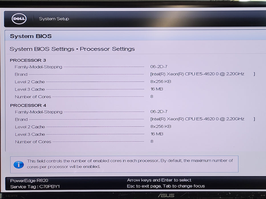 DELL PowerEdge R820 2.5" 2x E5-4620 0 @ 2.2GHz 384GB DDR3 H710 2x 1100W PSU
