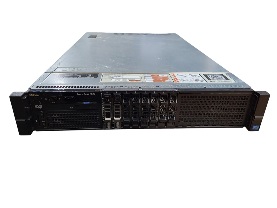 DELL PowerEdge R820 2.5" 2x E5-4620 0 @ 2.2GHz 384GB DDR3 H710 2x 1100W PSU