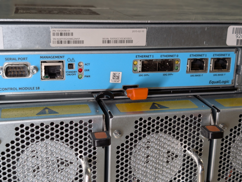 DELL EqualLogic PS6610E iSCSI SAN storage array 2x Control Moduele 18