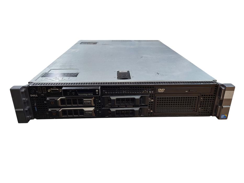 Dell Poweredge R710 3.5″ 2x E5640 @ 2.53GHz Hex Core 32GB RAM  PERC 700 2x PSU