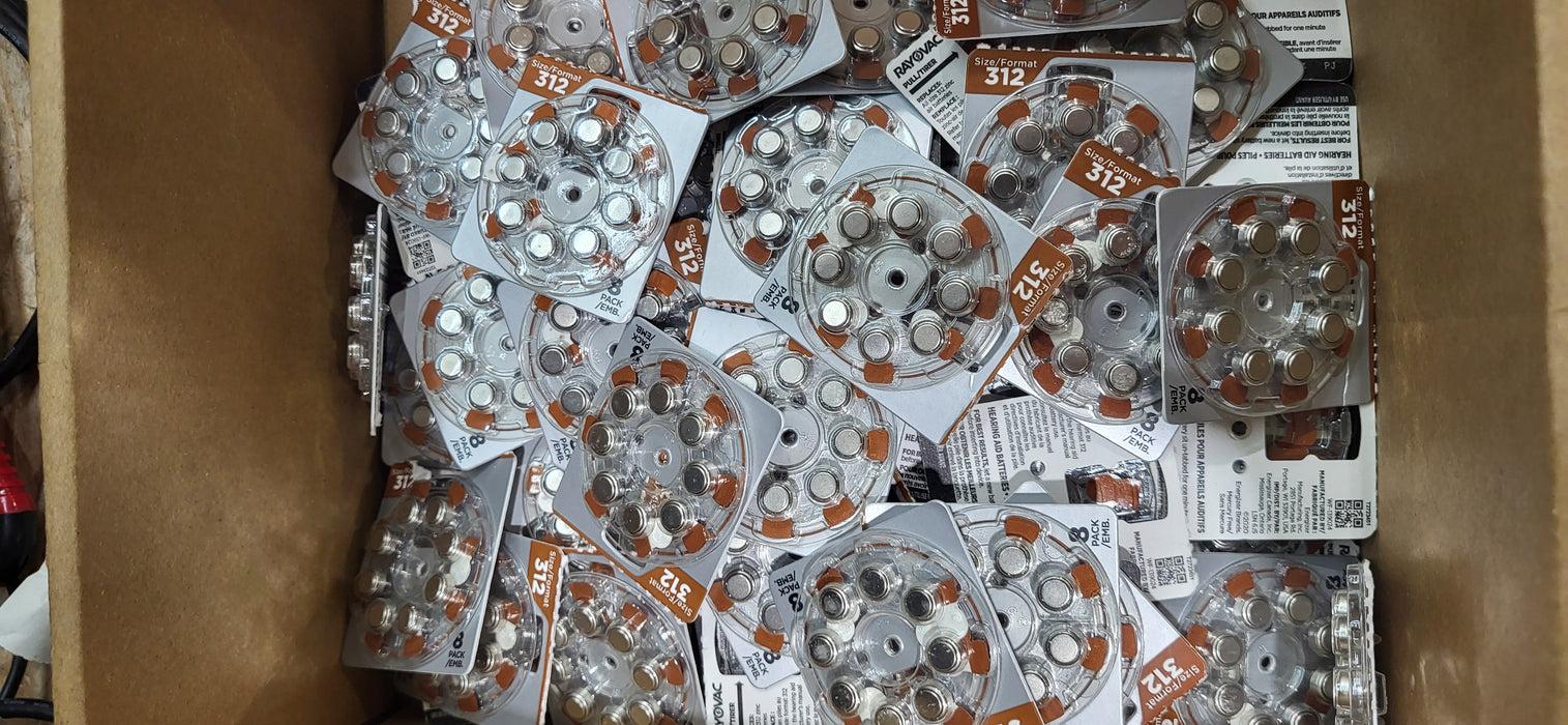 Lot of 71x New Rayovac Size 312 Hearing Aid Batteries 8-Pack Exp Nov, Dec 2026