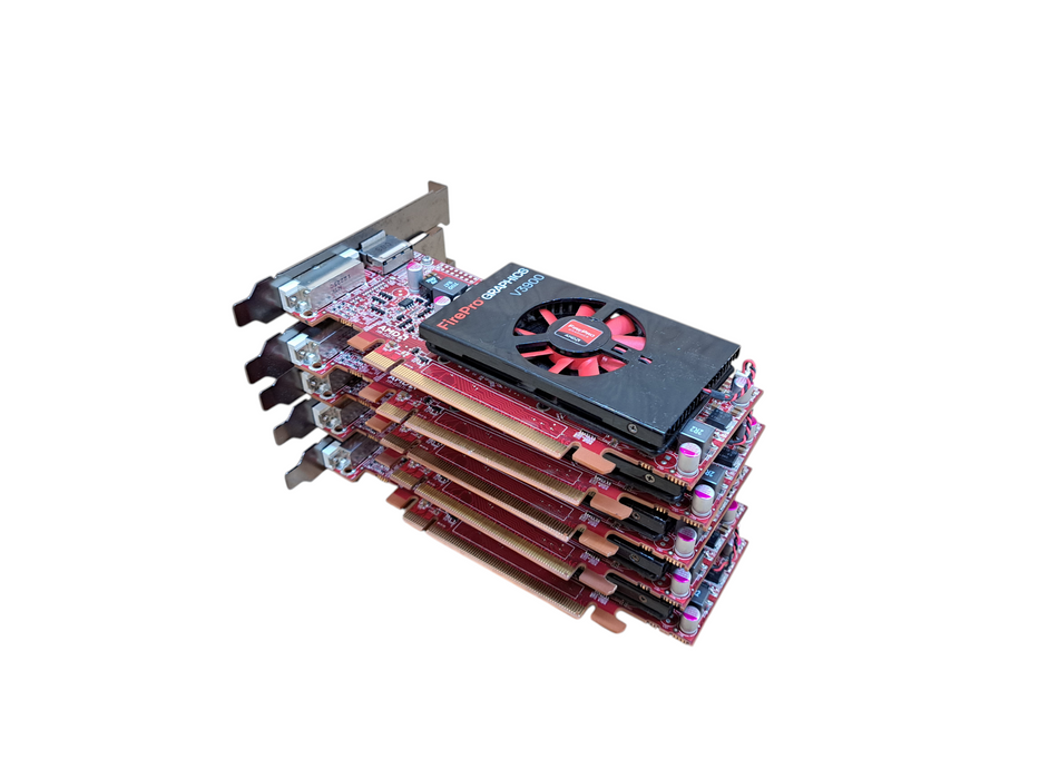 Lot of 5x AMD FirePro V3900 1GB GDDR3 Graphics Card