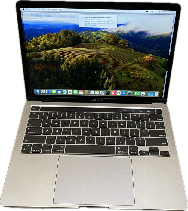 Apple MacBook Pro 13" 2020 M1 16GB RAM 512GB SSD No Power Adapter READ!